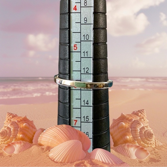 Sterling Silver Genuine Larimar Floral Ring, Size 6. - Picture 9 of 16